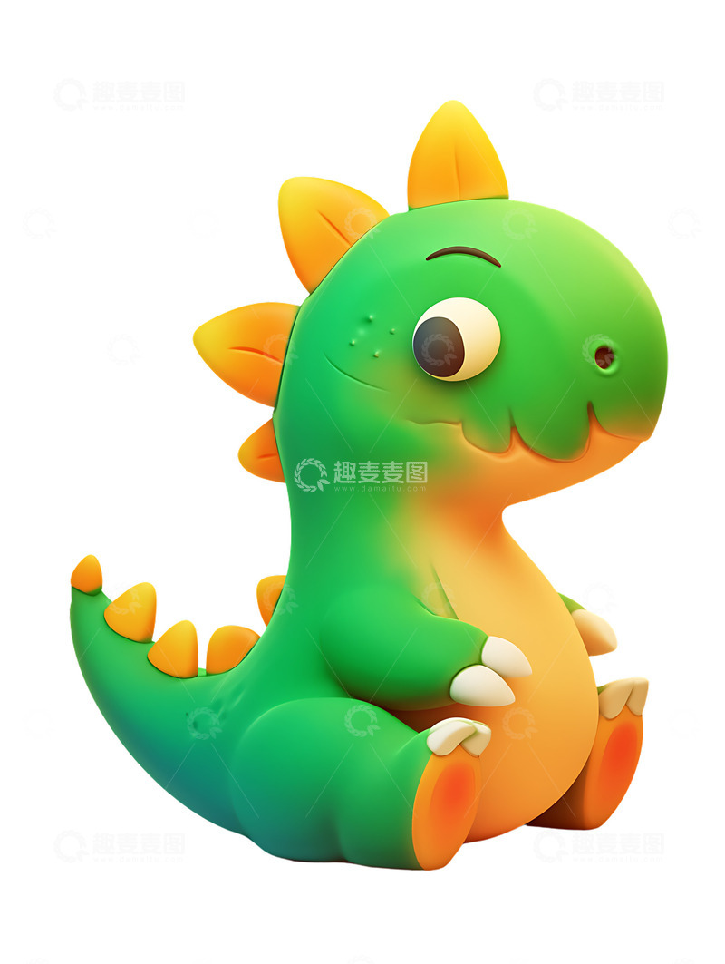 高清大图下载【趣麦麦图】卡通恐龙玩具