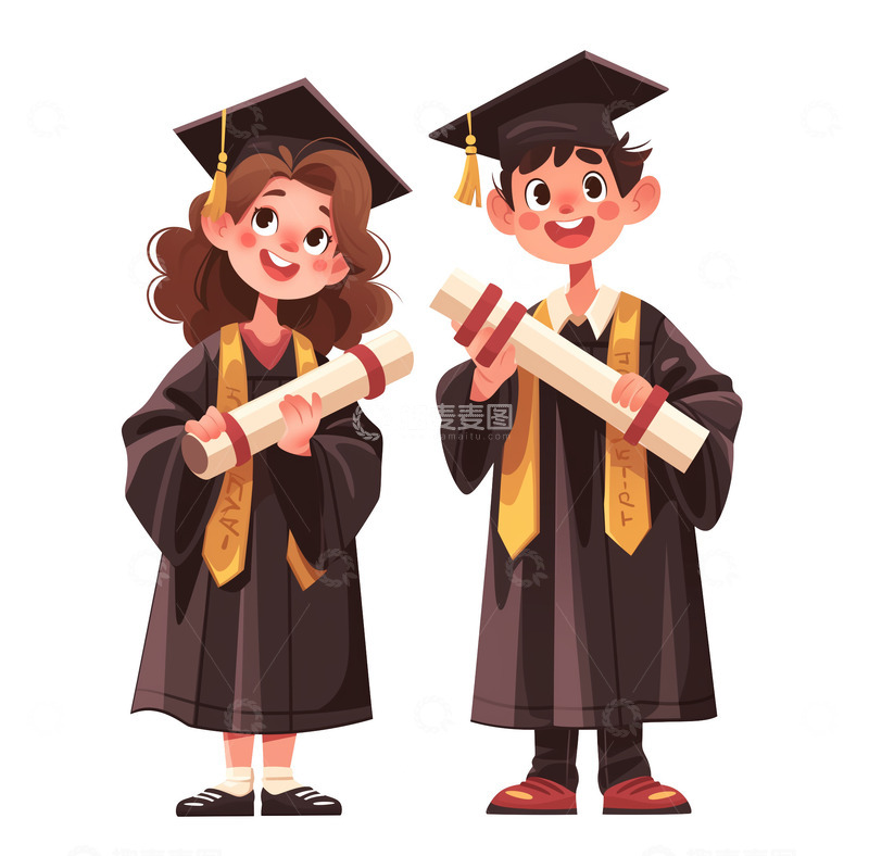 高清大图下载【趣麦麦图】毕业典礼合照