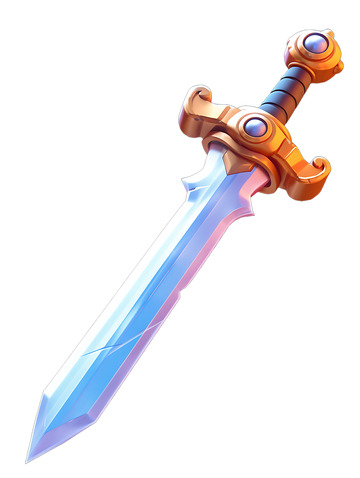 卡通宝剑玩具蓝色