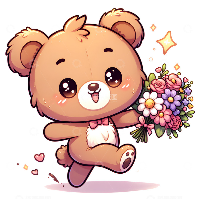 高清大图下载【趣麦麦图】可爱的泰迪小熊动物素材