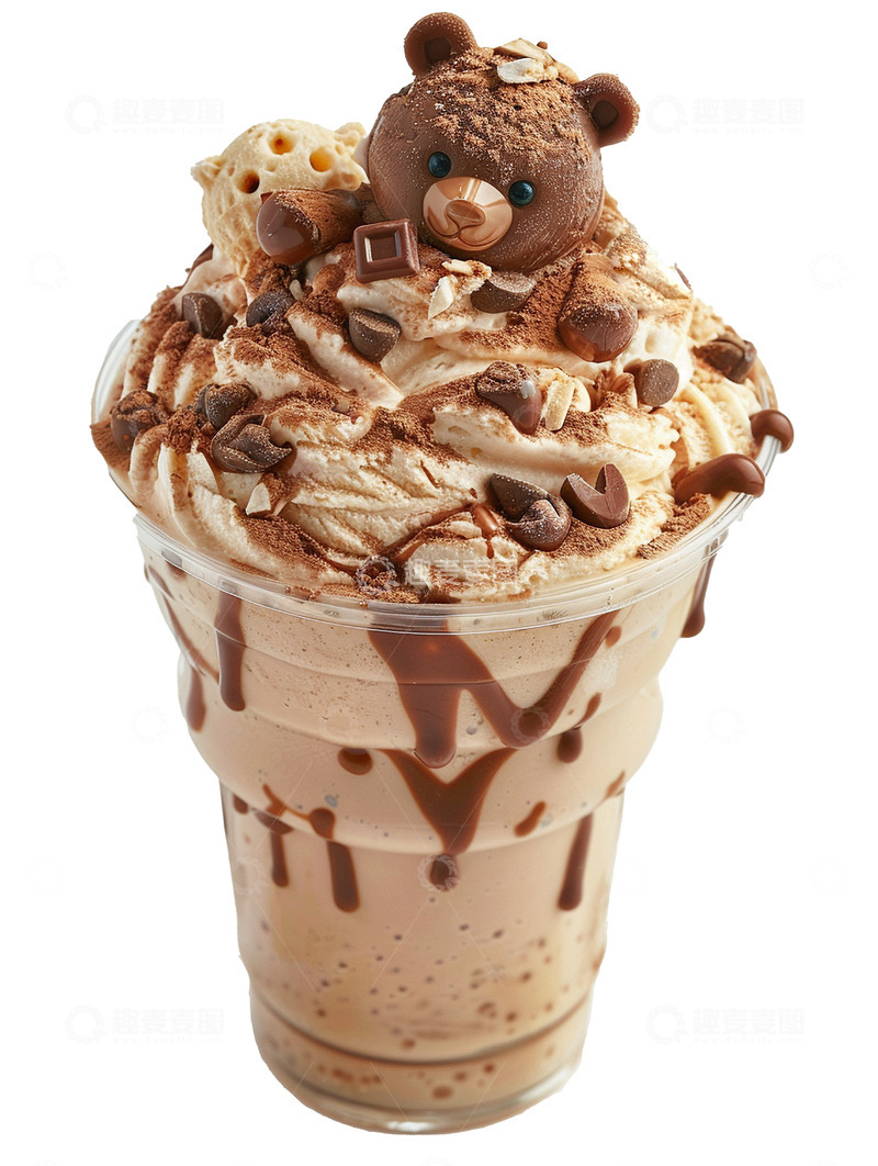 巧克力冰淇淋圣代