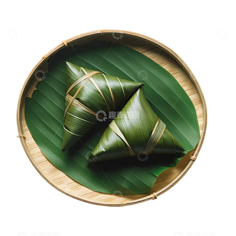 高清大图下载【趣麦麦图】一盘端午粽子摄影图