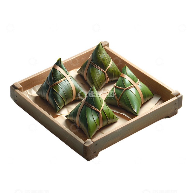 高清大图下载【趣麦麦图】端得一盒粽子摄影素材