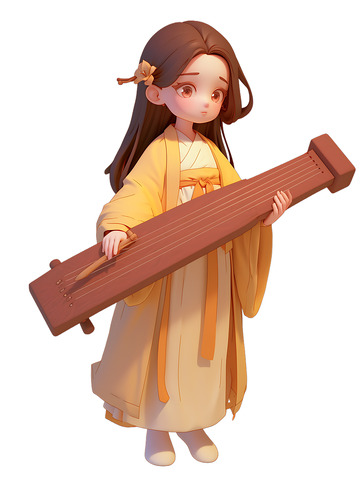 汉服女孩弹古琴2