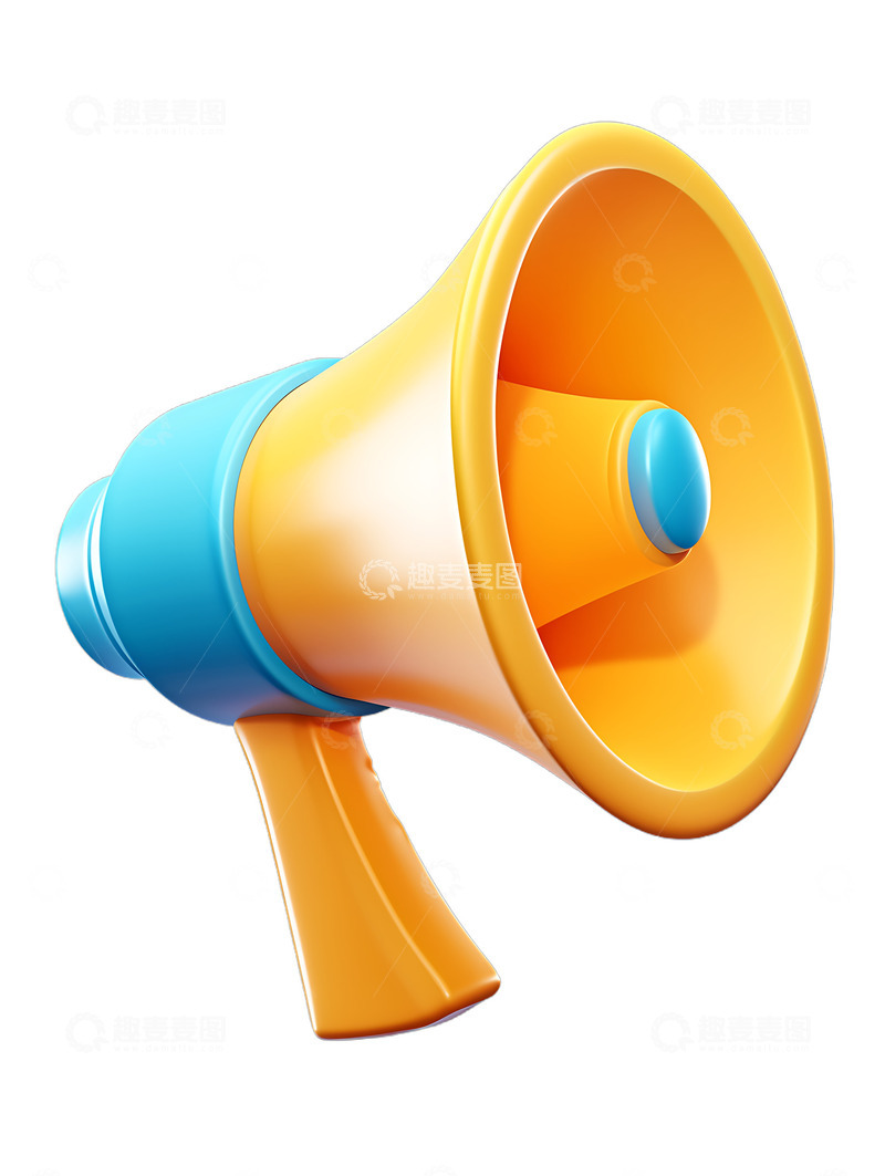 高清大图下载【趣麦麦图】电子喇叭扩音器