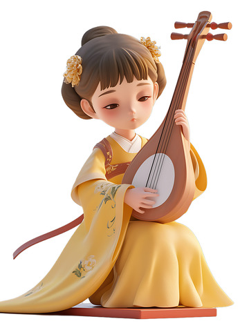 汉服女孩弹琵琶2