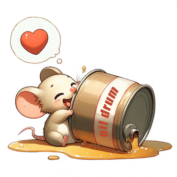 十二生肖之鼠卡通插画风格