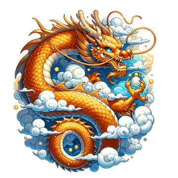 十二生肖之龙卡通素材