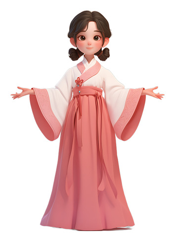 汉服女生卡通