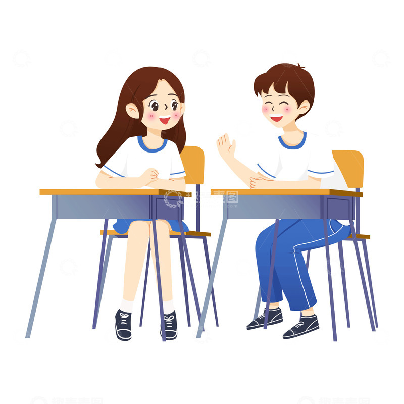 源文件下载【趣麦麦图】卡通学生时代校园场景元素