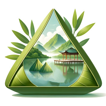 创意端午粽子插画素材