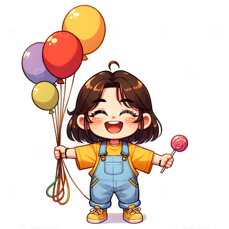 高清大图下载【趣麦麦图】六一儿童节卡通人物素材