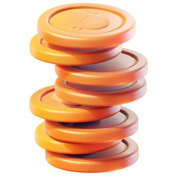 卡通3d金币堆财富金融素材