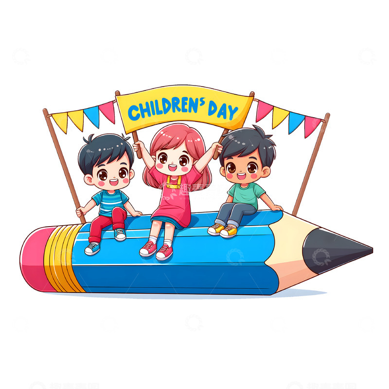 高清大图下载【趣麦麦图】卡通风格六一儿童节海报素材
