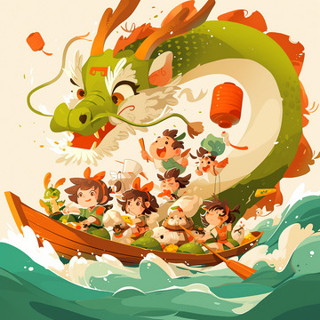 端午节划龙舟