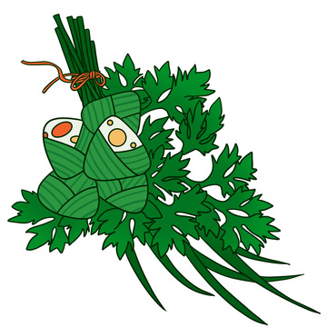 端午节悬挂艾草设计图