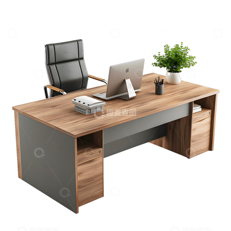 高清大图下载【趣麦麦图】-办公桌家具桌子办公木家具2