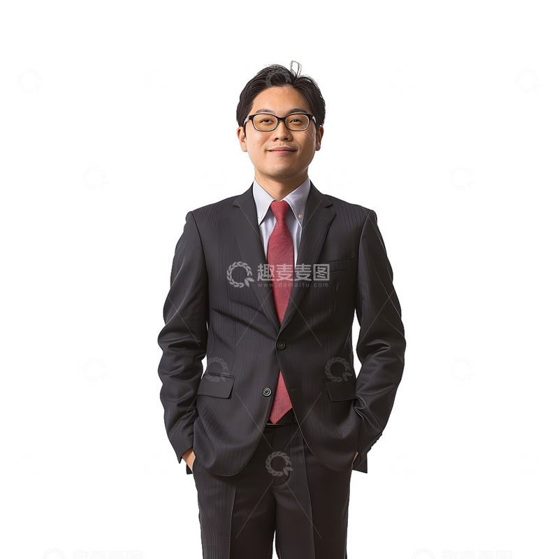 高清大图下载【趣麦麦图】商务男领导半身像
