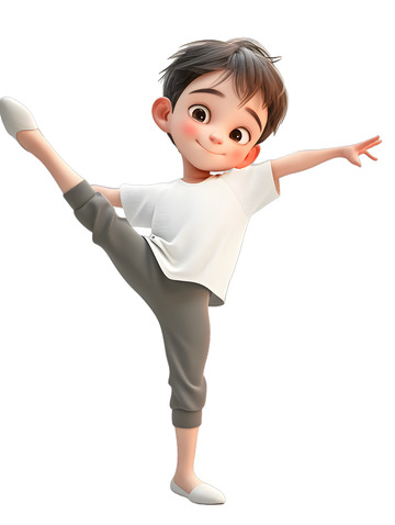 跳芭蕾舞的男孩