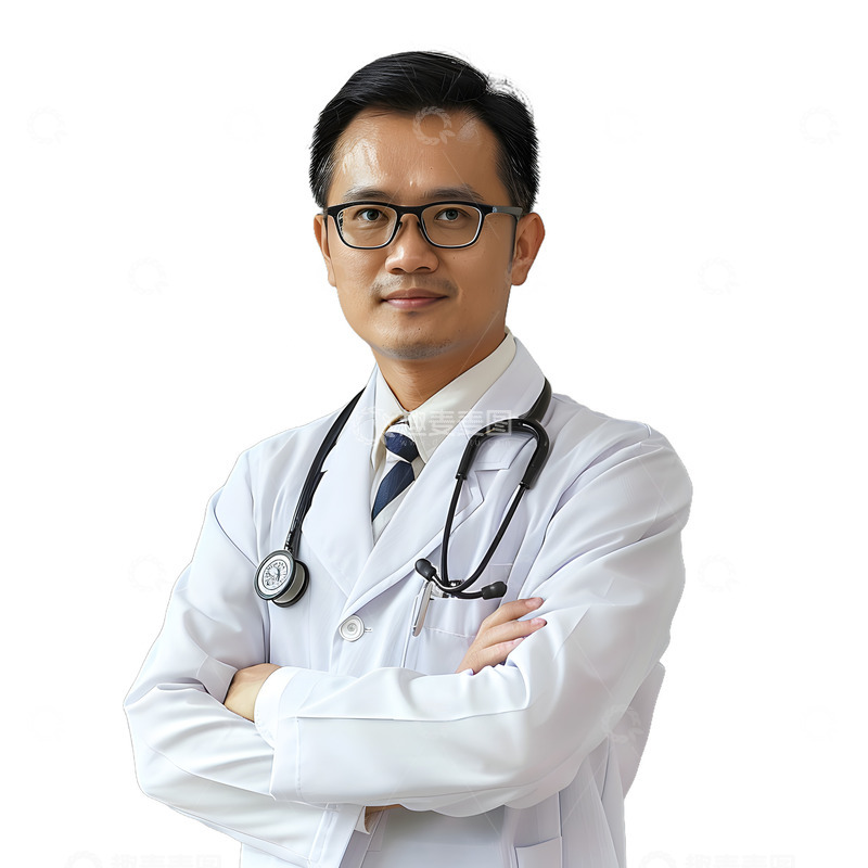 高清大图下载【趣麦麦图】医生医生半身中年医生医师