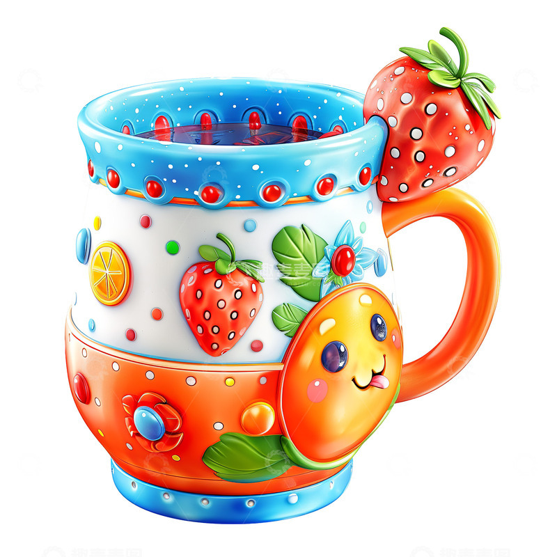 高清大图下载【趣麦麦图】儿童可爱水杯牙杯