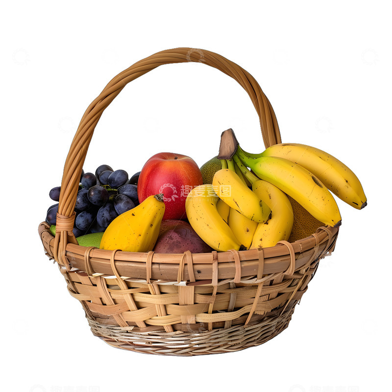 高清大图下载【趣麦麦图】水果果篮篮子各种水果