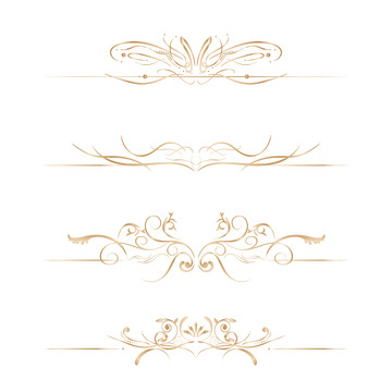 简约轻奢金属边框元素