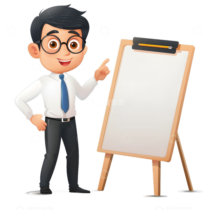 高清大图下载【趣麦麦图】办公室白领演示展板2