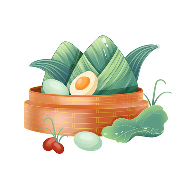 端午节鸭蛋粽子