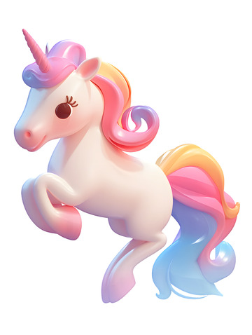 彩虹小马独角兽可爱