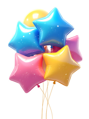 星星形状的气球