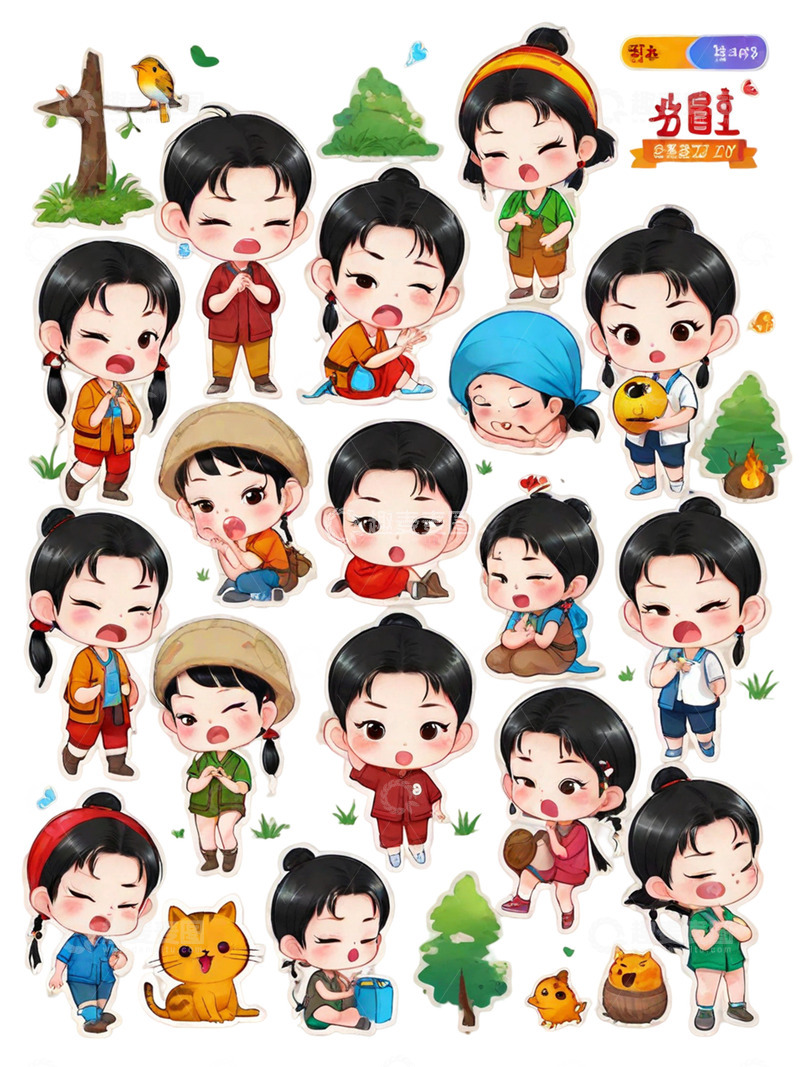 高清大图下载【趣麦麦图】可爱小男孩 可爱小女孩 儿童节