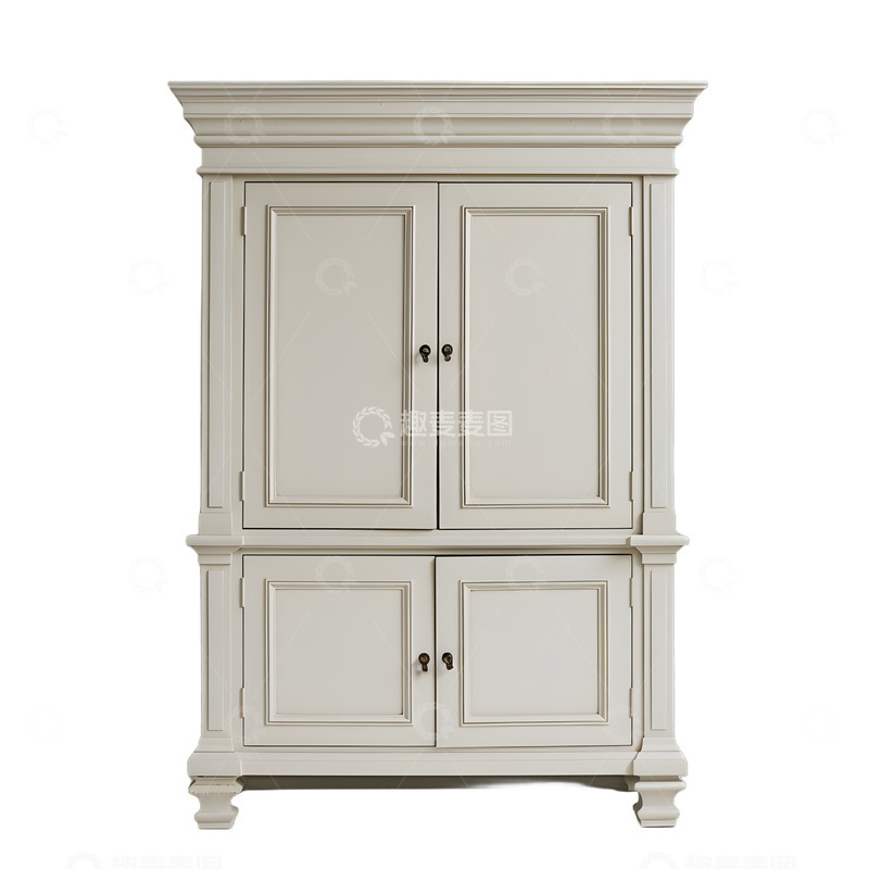 高清大图下载【趣麦麦图】家具白色木柜子柜子
