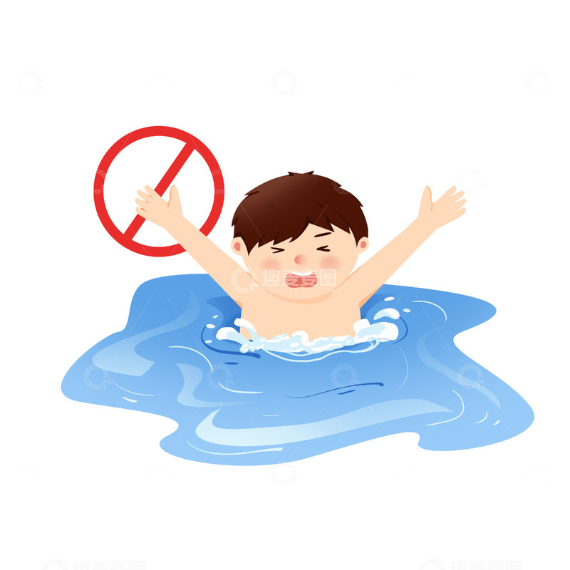 源文件下载【趣麦麦图】小朋友防溺水教育