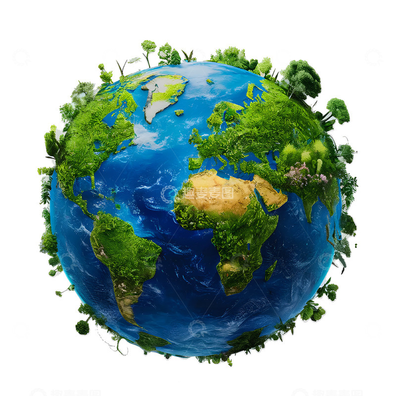 创意地球环境日AI图