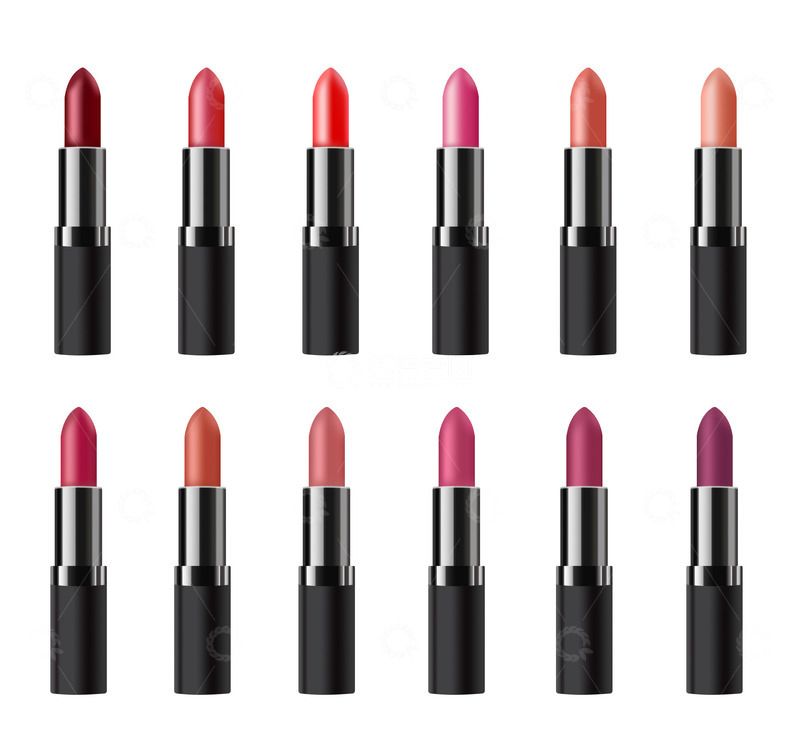 源文件下载【趣麦麦图】口红美妆化妆品女士护肤套装美妆唇膏唇釉