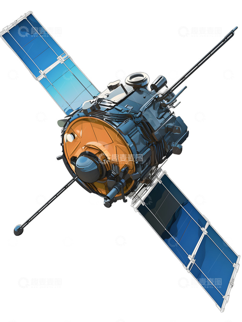 高清大图下载【趣麦麦图】气象卫星科技宇宙