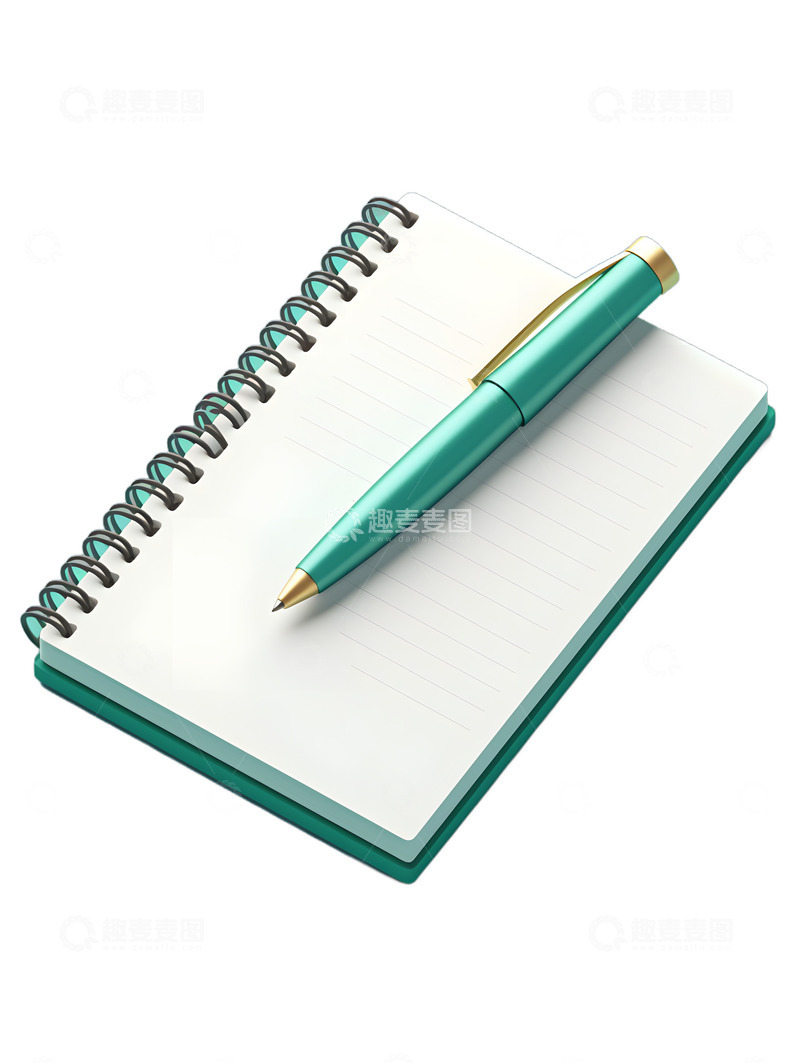 高清大图下载【趣麦麦图】笔与笔记本卡通