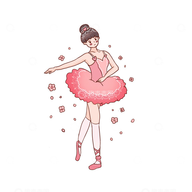 源文件下载【趣麦麦图】芭蕾舞暑期培训班招生培训跳舞暑期