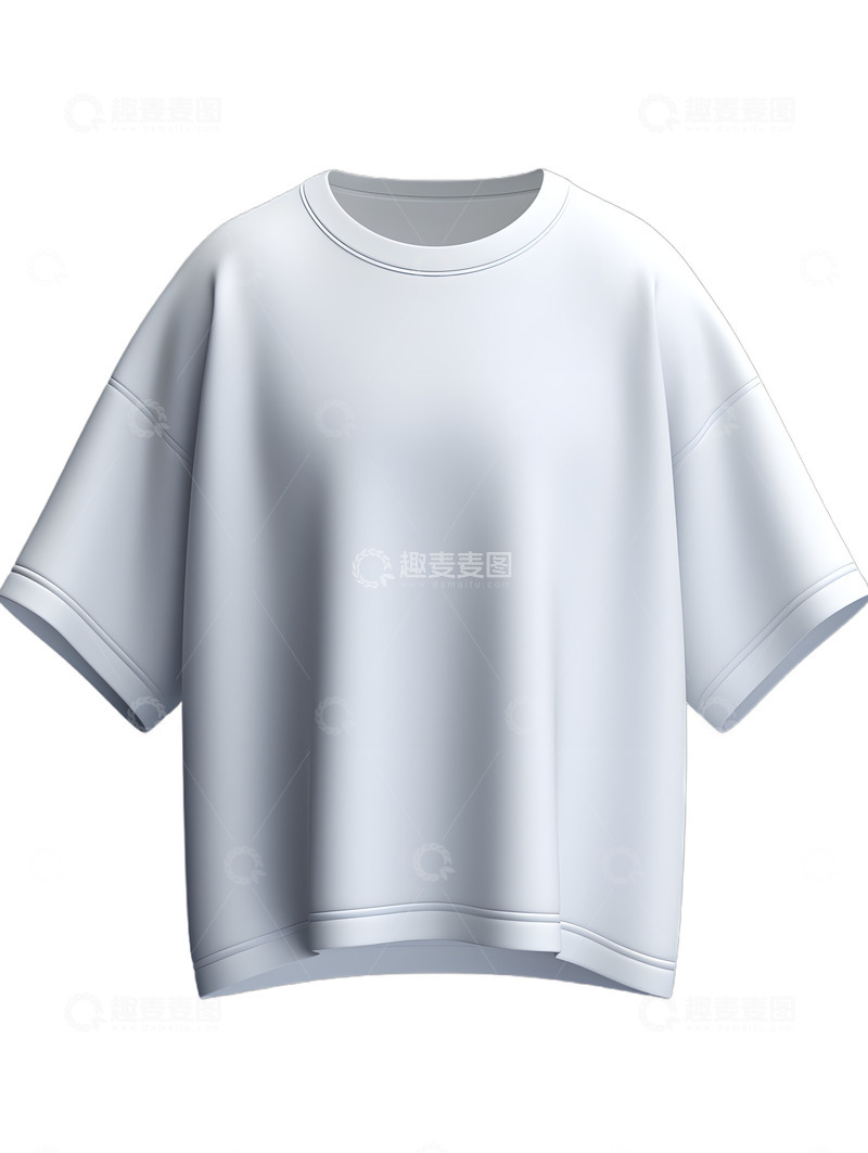 高清大图下载【趣麦麦图】T恤白色纯色