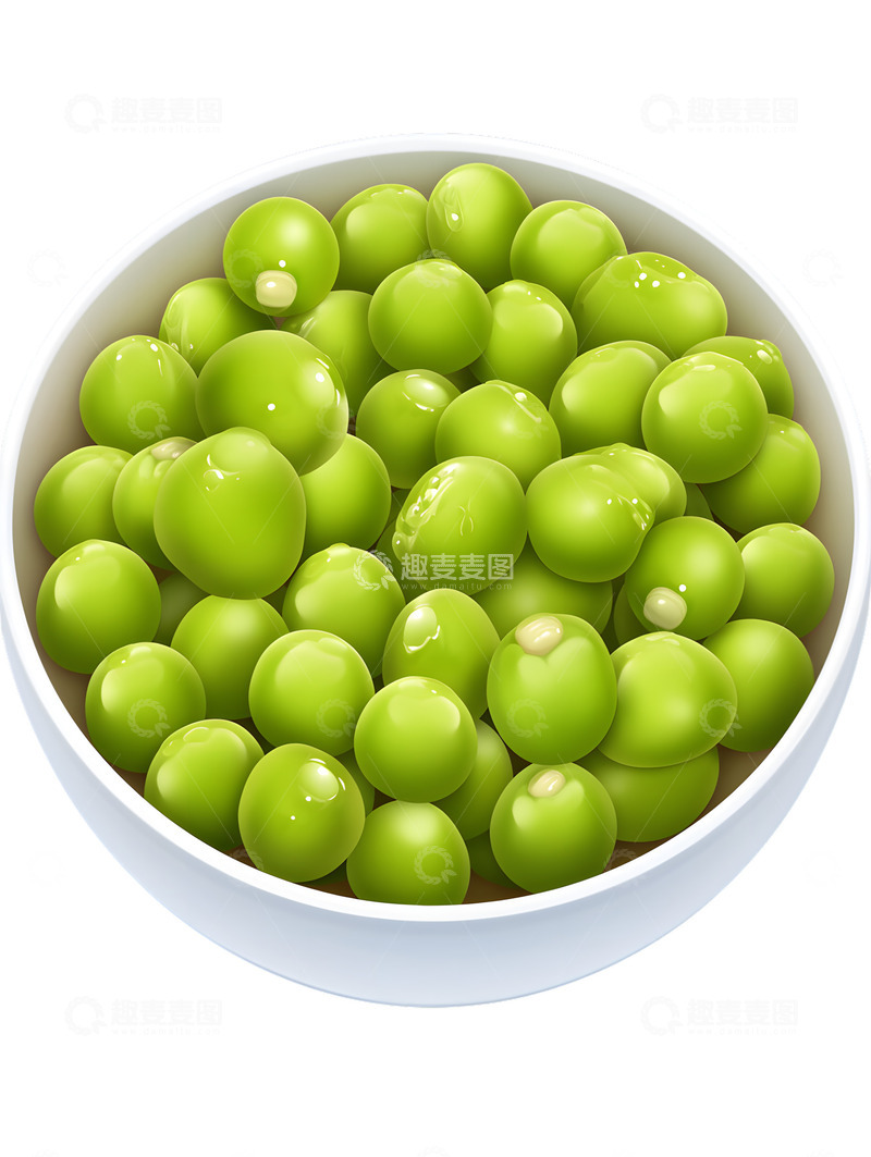 高清大图下载【趣麦麦图】-一碗豌豆豆子2
