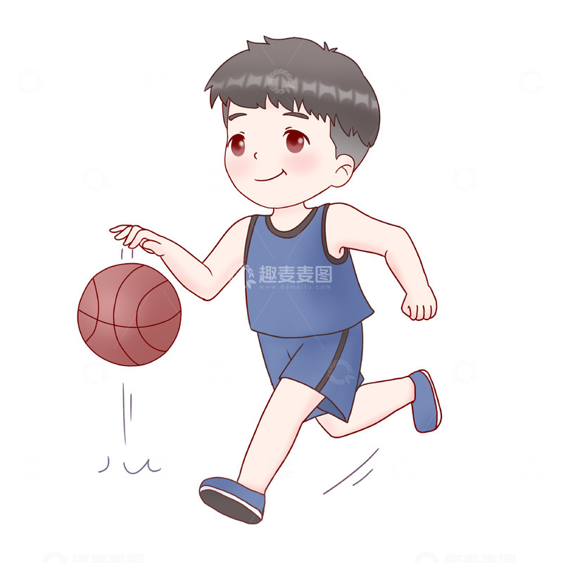 源文件下载【趣麦麦图】暑期培训班-篮球人物元素