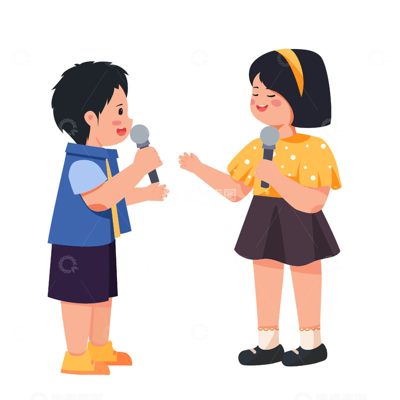 源文件下载【趣麦麦图】-暑期歌曲声乐培训素材