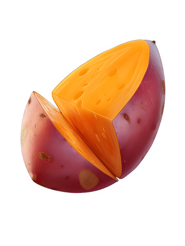 卡通红薯美食食物主食