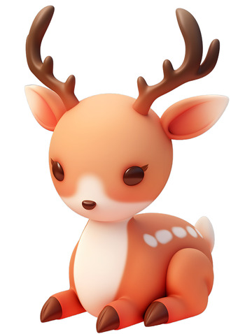 小鹿卡通动物2