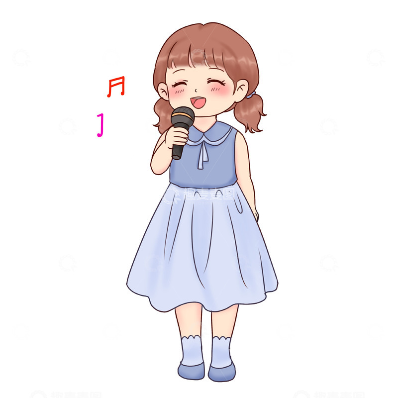 暑期培训班-声乐唱歌人物唱歌场景