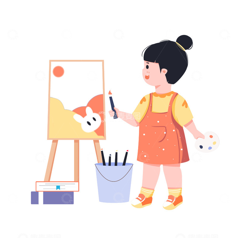 简约卡通绘画补习班