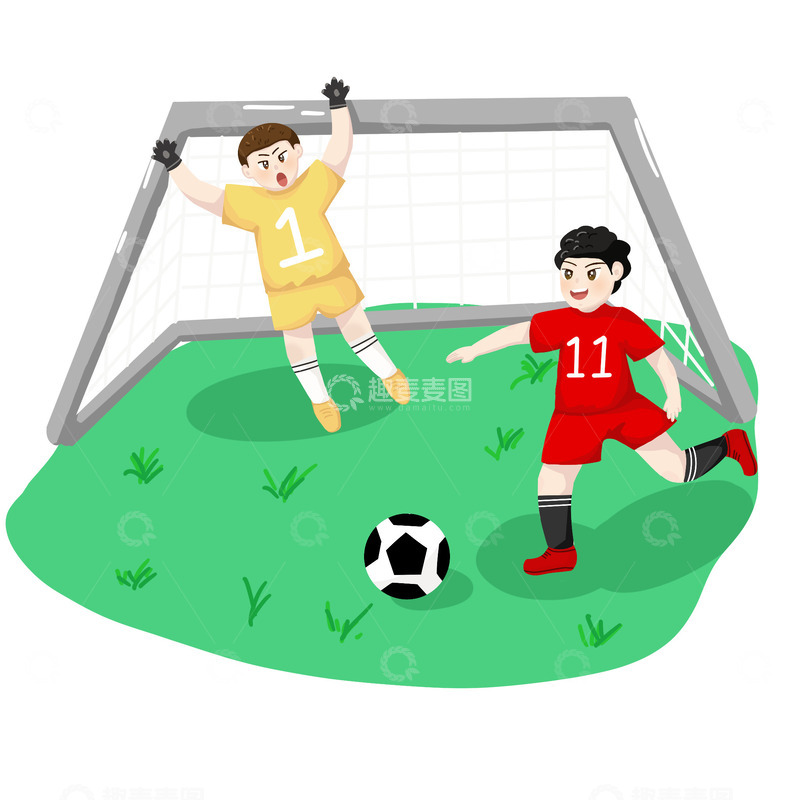 源文件下载【趣麦麦图】足球，暑假，训练，足球教学，夏日培训