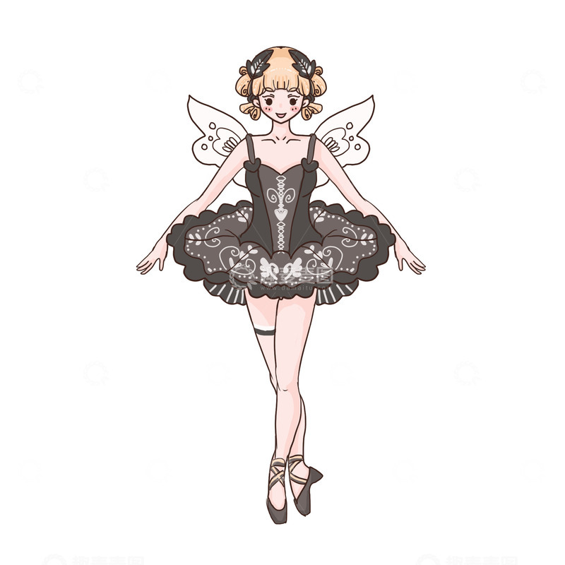 源文件下载【趣麦麦图】芭蕾舞暑期培训班招生培训跳舞暑期森系