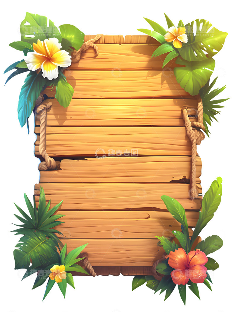 高清大图下载【趣麦麦图】夏日花朵展板2